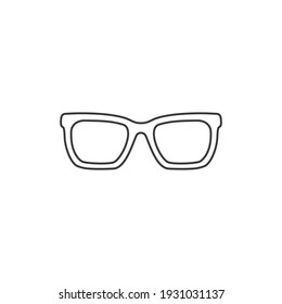 Glasses line icon vector. Stylish Eyeglasses