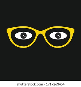 Glasses Logo deisgned in Illustrator EPS format