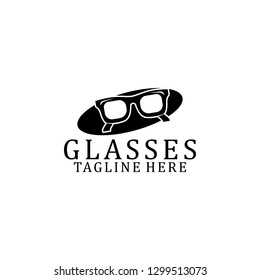 Glasses Logo Design Stock Vector (Royalty Free) 1299513016