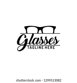 Glasses Logo Design Stock Vector (Royalty Free) 1299513082 | Shutterstock