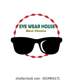 Glasses Logo Design - Eye Wear House Logo Template Vector - Glasses Company Logo