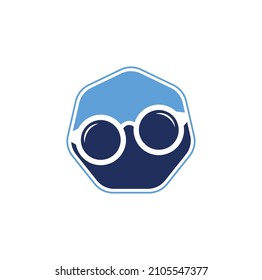 Glasses Logo Design. spectacles icon design template vector.