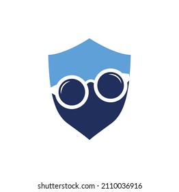 Glasses Logo Design. spectacles icon design template vector.	