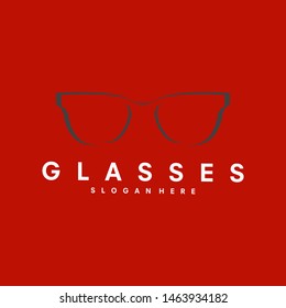 Glasses Logo Design Template - Vector 