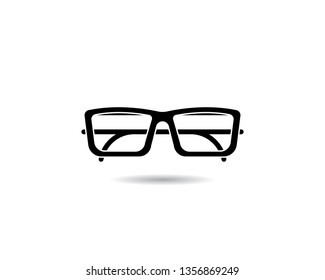 Glasses logo design vector icon