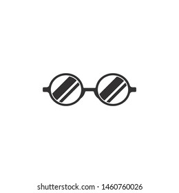 Glasses logo design vector icon 