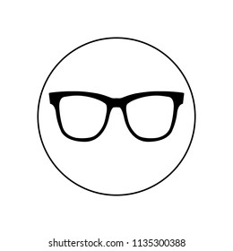 Glasses logo, icon