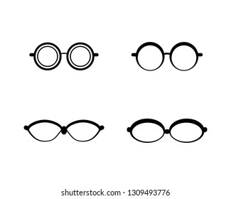 Glasses logo icon illustration