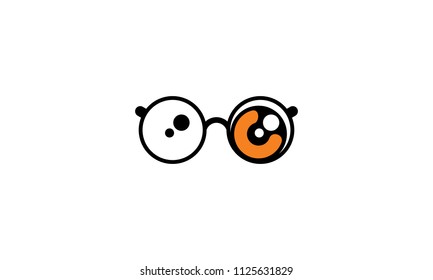 glasses logo icon vector