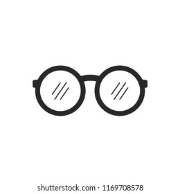 glasses logo icon vector