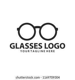 glasses logo icon vector