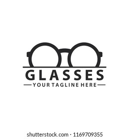 glasses logo icon vector