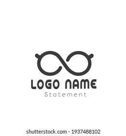 glasses logo icon vector template design illustration