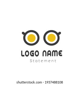 glasses logo icon vector template design illustration