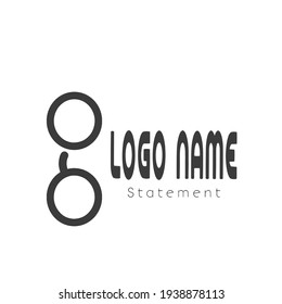 glasses logo icon vector template design illustration