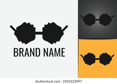 Glasses logo for optics store. Eyeglass logo. eyeglasses creative spectacles logo. Optical lens logo sunglasses