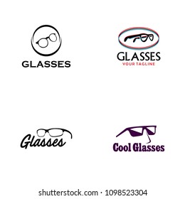 Glasses Logo Set Design