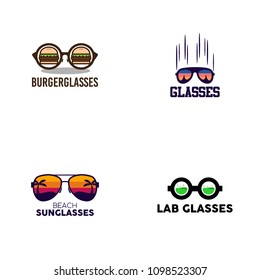 Glasses Logo Set Design