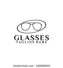 Glasses Logo Template VEctor