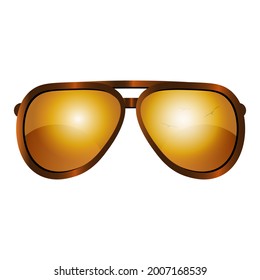 Glasses model vector icon. Sunglasses, eyeglasses isolated on white background. stock vector.	