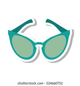 glasses modern style isolated icon vector illustration design
