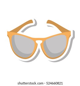 glasses modern style isolated icon vector illustration design