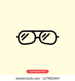 Glasses modern vector style. Glasses icon concept. Eyeglasses icon for web and app.