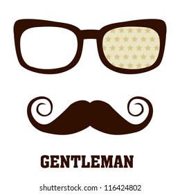 Glasses and mustache / Gentleman