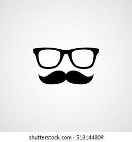 Glasses and mustache Icon