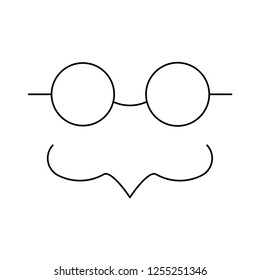 glasses   mustache    party  