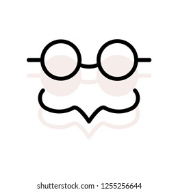 glasses   mustache    party  