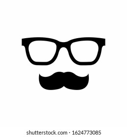 Glasses Mustache Vector Icon Stock Vector (Royalty Free) 1624773085 ...