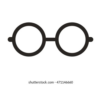glasses nerd isolated icon vector illustration design