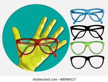 glasses old school
