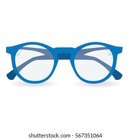 Glasses on a white background. Vector illustration