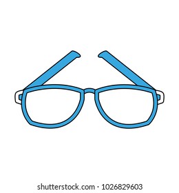 Glasses optical lens icon vector illustration graphic design