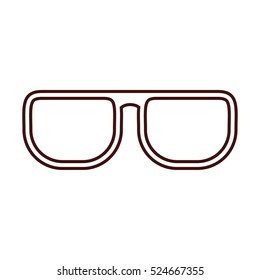 glasses optical style icon vector illustration graphic design