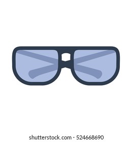 glasses optical style icon vector illustration graphic design