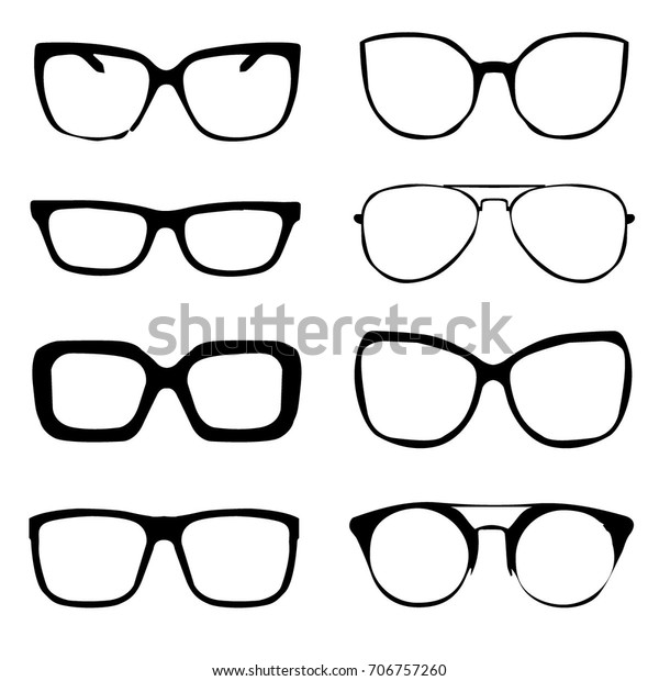 glasses outline
