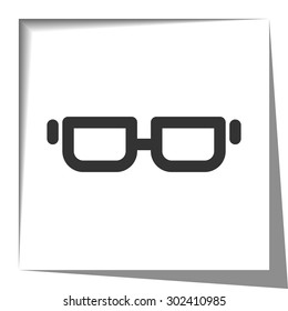 glasses paper cut out