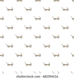 Glasses pattern seamless repeat in cartoon style vector illustration