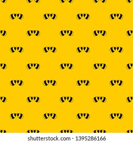 Glasses pattern seamless vector repeat geometric yellow for any design
