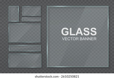 Glasses placed on plate in transparent background create realistic shadow with three-dimensional window effect. Flare is isolated on clear sheet of acrylic screen. Template includes shining frame 