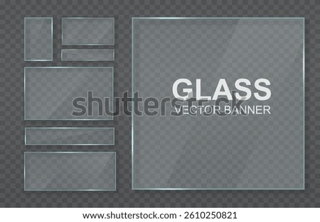 Glasses placed on plate in transparent background create realistic shadow with three-dimensional window effect. Flare is isolated on clear sheet of acrylic screen. Template includes shining frame 