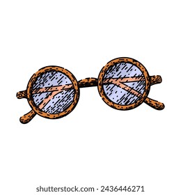 glasses reading hand drawn. illustration park, people child, black study kid reading vector sketch. isolated color illustration