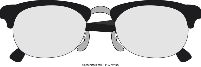 Glasses for reading, illustration, vector on white background.
