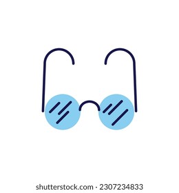 Icono de línea vectorial relacionada con lentes. Aislado sobre fondo blanco. Ilustración vectorial. Trazo editable