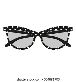 glasses retro dark