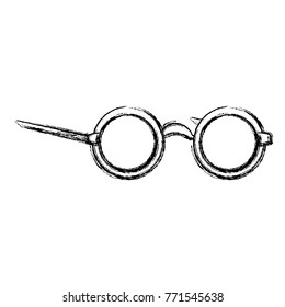 Glasses with round frame