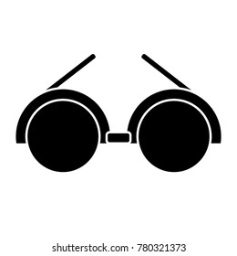 Glasses round frame symbol